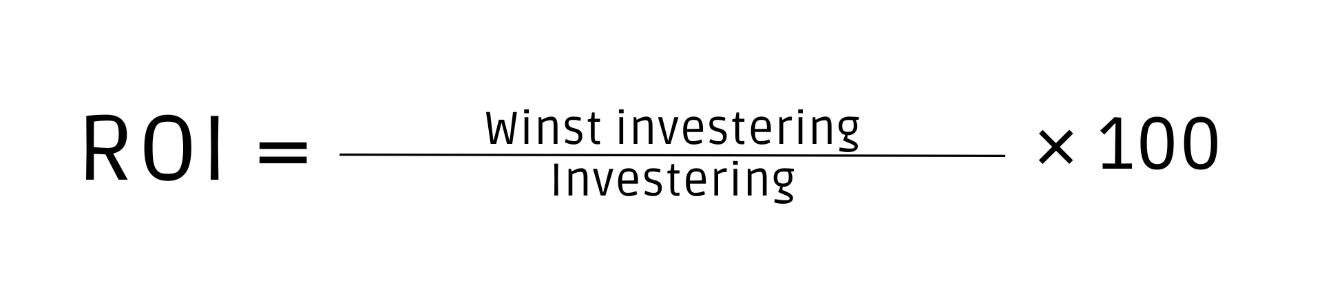 Winst investering Investering